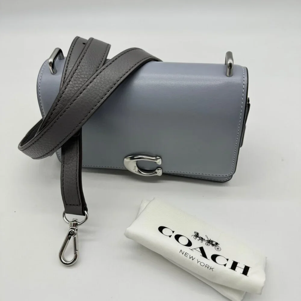 COACH Bandit Luxe full grain leather crossbody bag- Blue - Picture 3 of 13